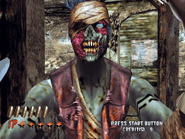 Màn hình chính game The House of the Dead 2 hiển thị tùy chọn chơi.