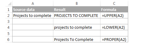 Ví dụ hàm UPPER, LOWER, PROPER