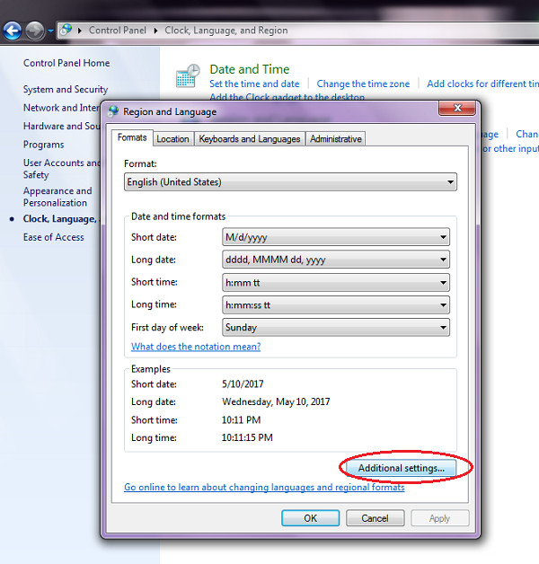 Tùy chỉnh định dạng