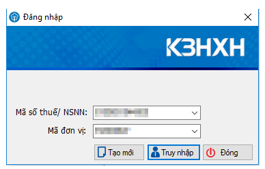 Màn hình đăng nhập KBHXH