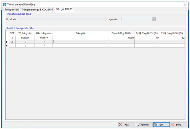 Tab Diễn giải TK1-TS
