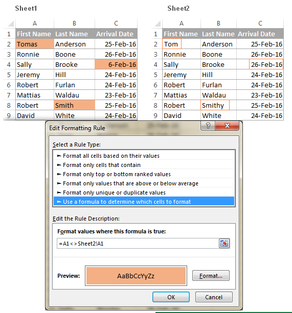 Định dạng có điều kiện
