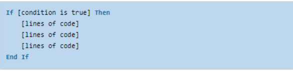 Minh họa câu lệnh If Then