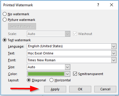 Định dạng nội dung dạng text