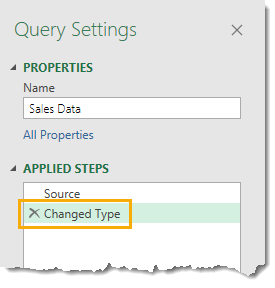 Giao diện Power Query Editor với các cột dữ liệu