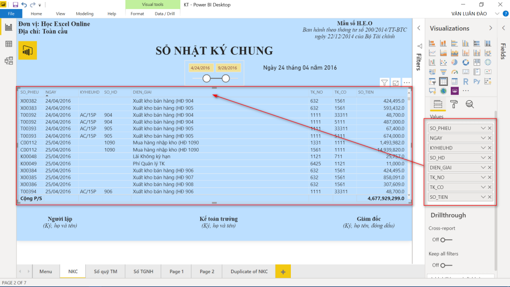 Lập Sổ Nhật Ký Chung trên Power BI Dễ Dàng Chỉ Với Kéo Thả Lập Sổ Nhật Ký Chung trên Power BI Dễ Dàng Chỉ Với Kéo Thả