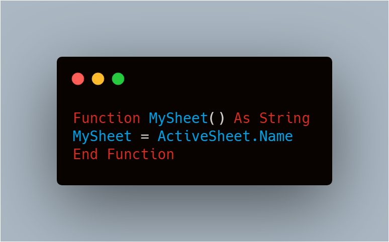 Kết quả hàm MySheet trong Excel