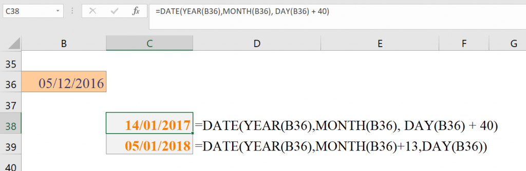 Excel tự động xử lý ngày tháng