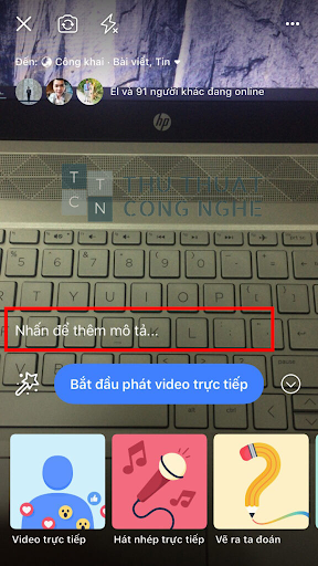 Livestream trên điện thoại