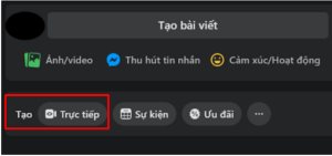Phát trực tiếp trên Fanpage