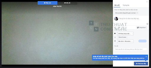 Tạo video trực tiếp