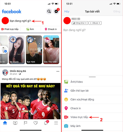 Bắt đầu phát trực tiếp