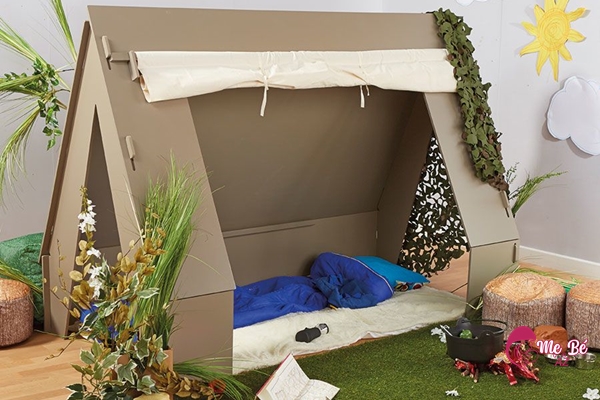 Lều từ thùng carton tủ lạnh