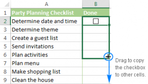 Sao chép checkbox