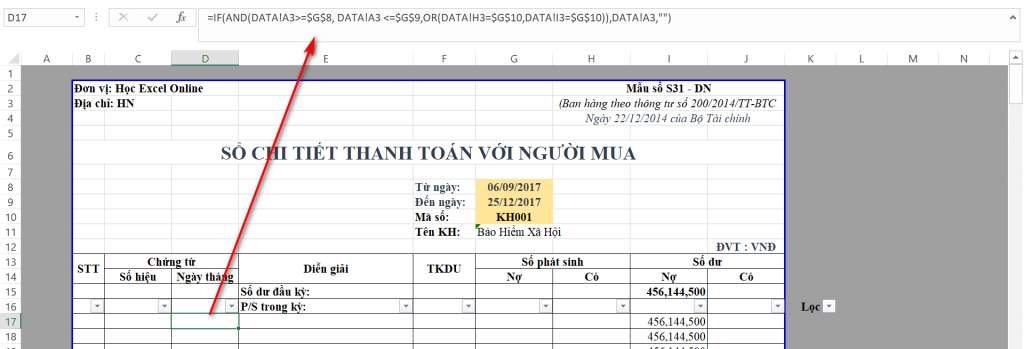 Logic for filtering transactions by date range