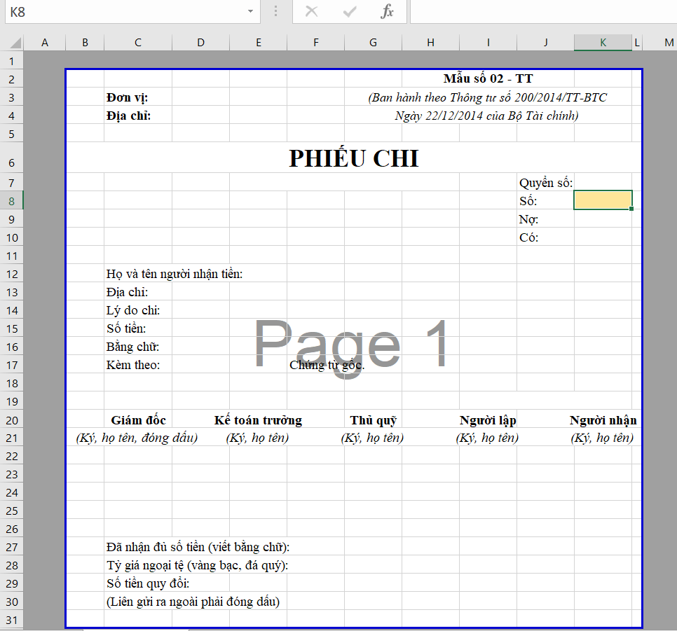 Điều chỉnh độ rộng cột trong Excel
