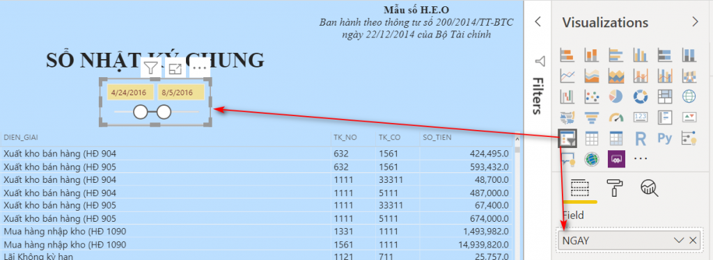 Lập Sổ Nhật Ký Chung trên Power BI Dễ Dàng Chỉ Với Kéo Thả Lập Sổ Nhật Ký Chung trên Power BI Dễ Dàng Chỉ Với Kéo Thả