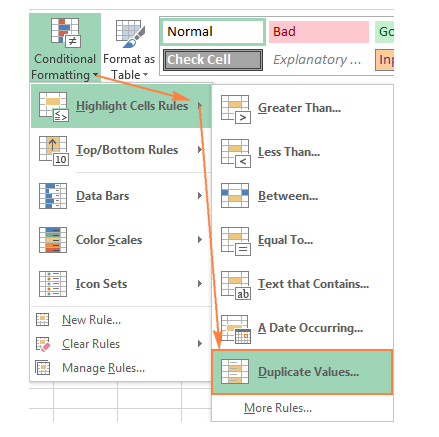Định dạng có điều kiện