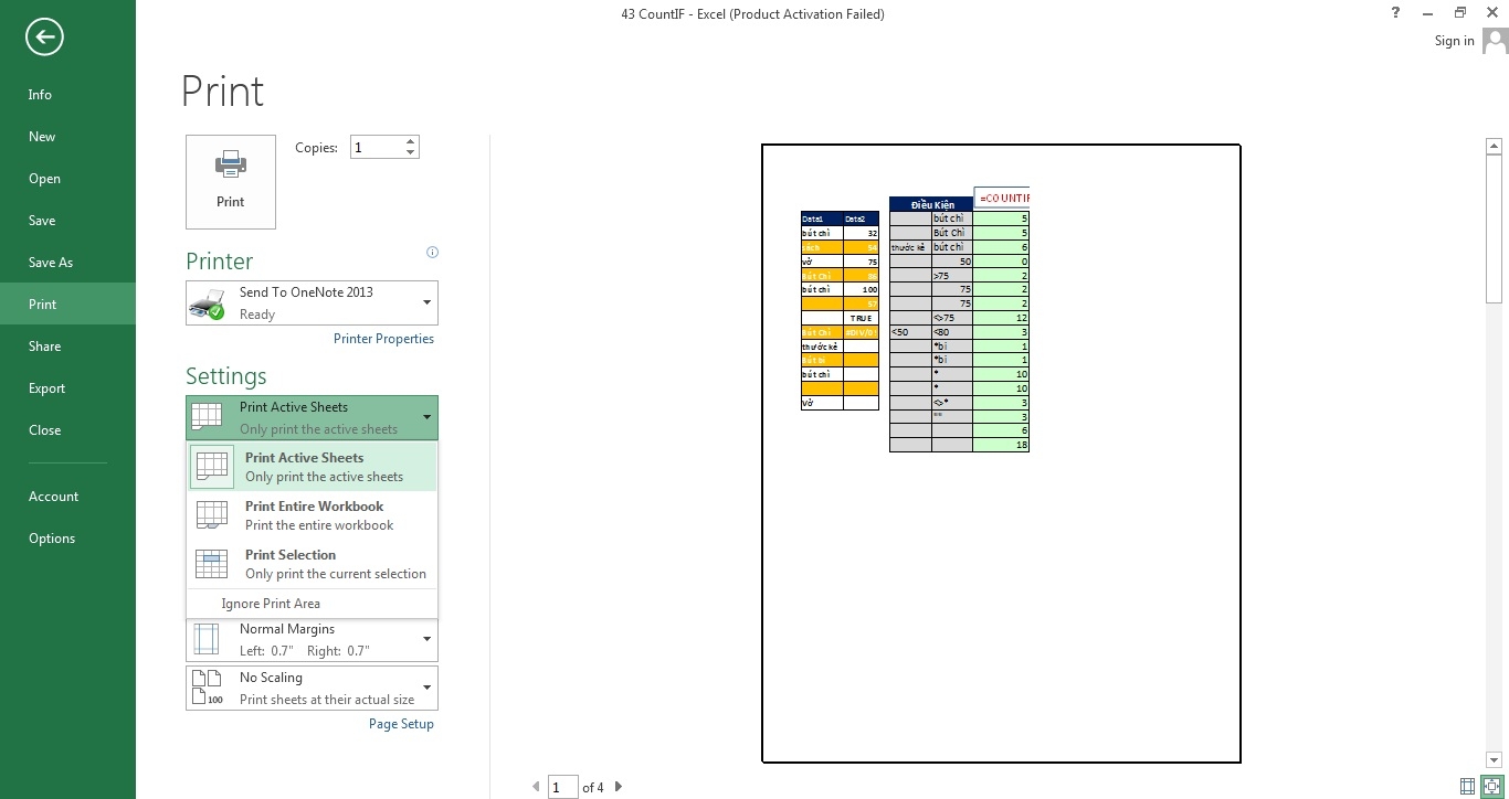 Hướng Dẫn In File Excel Chi Tiết Cho Người Mới Bắt Đầu Phương thức in