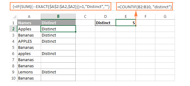 Ví dụ phân biệt chữ hoa chữ thường