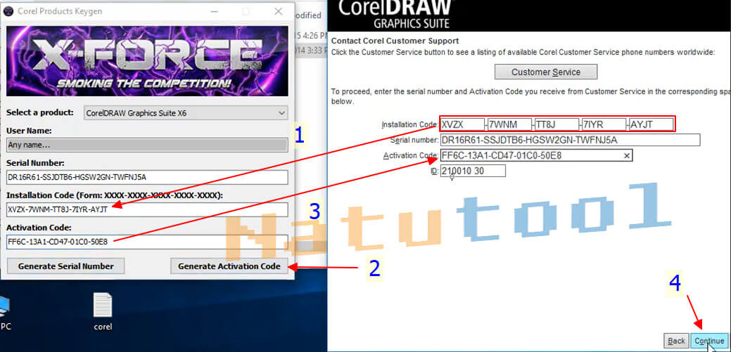 Nhập Activation Code Corel X6