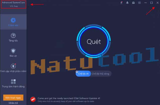 Giao diện Advanced SystemCare 14 Pro 2021