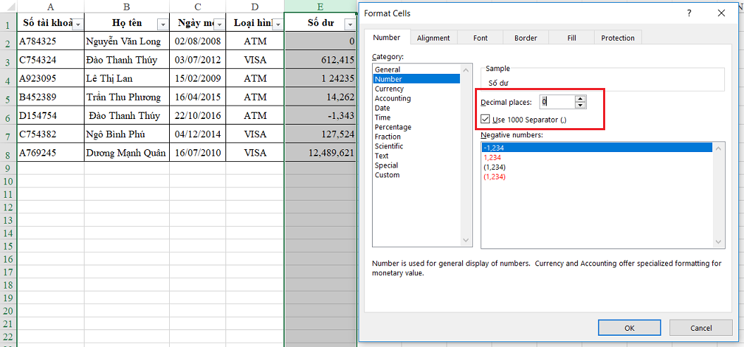 Xử Lý Lỗi Định Dạng Số Trong Excel: Hướng Dẫn Chi Tiết Định dạng Number