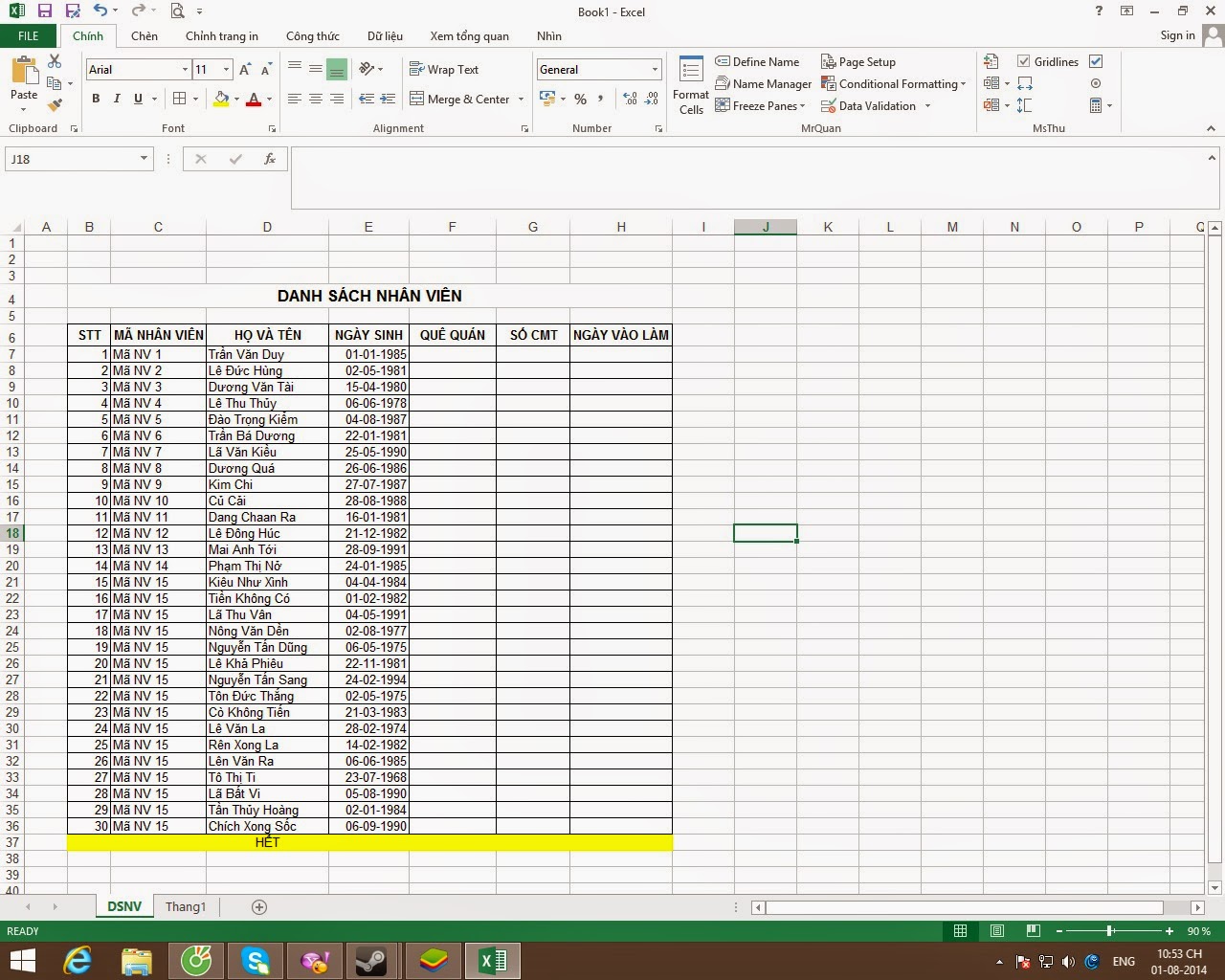 Hướng dẫn tạo bảng chấm công bằng Excel chi tiết Hướng dẫn tạo bảng chấm công bằng Excel chi tiết