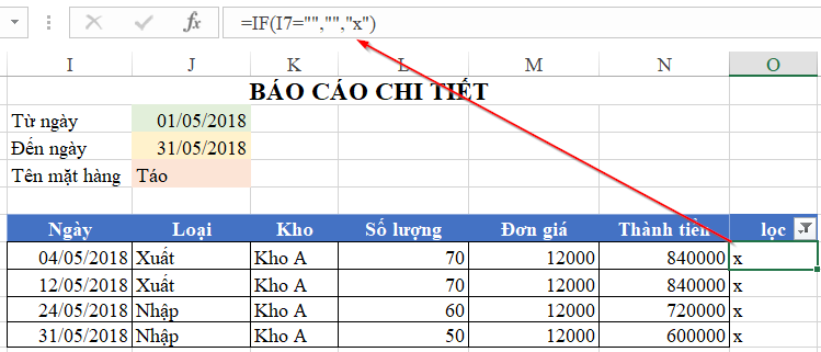 Cách Lập Báo Cáo Chi Tiết trên Excel với Nhiều Điều Kiện Cách Lập Báo Cáo Chi Tiết trên Excel với Nhiều Điều Kiện