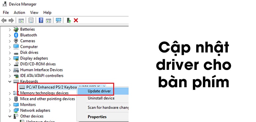 Cách khắc phục lỗi bàn phím laptop không gõ được chữ win 10/ win 8
