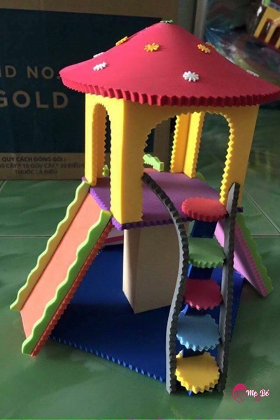 Mẫu cầu trượt bằng xốp cho bé