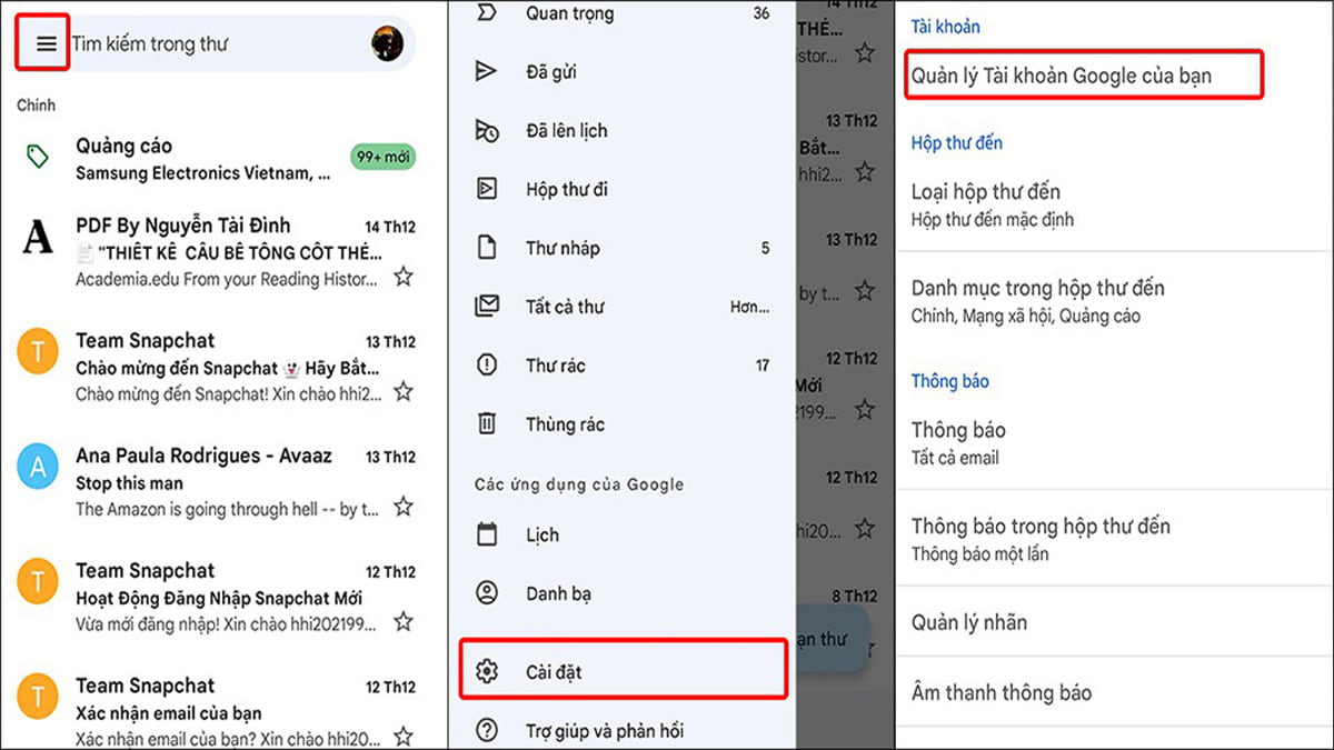 Cách đổi tên tài khoản Google trên máy tính