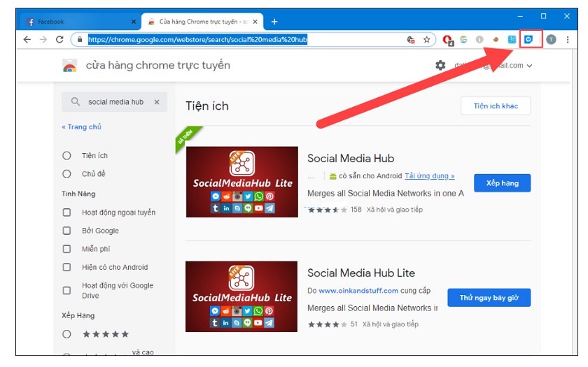 Cài đặt Blue Messenger trên Google Chrome