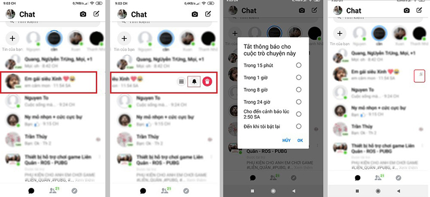 Tắt thông báo Messenger trên điện thoại