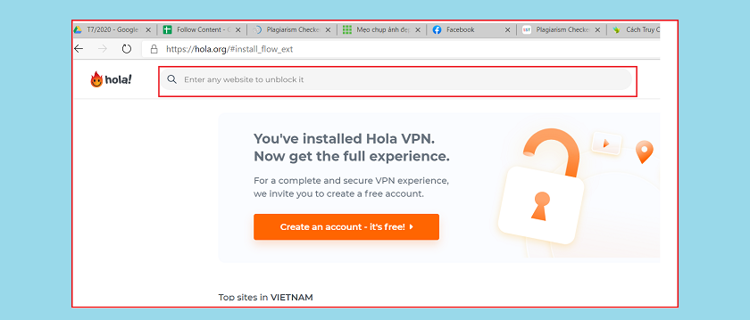 Mở Khóa Thế Giới Web: Thủ Thuật Vượt Tường Lửa Trên Máy Tính Minh họa cách sử dụng tiện ích mở rộng VPN
