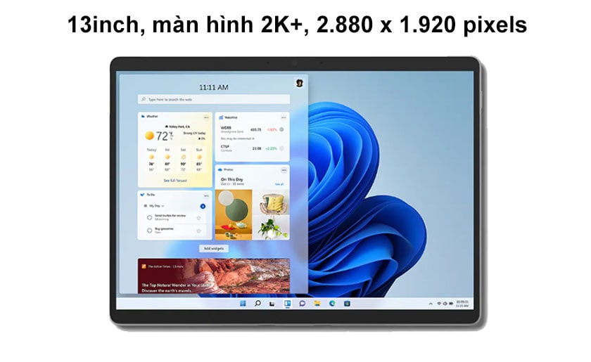 Màn hình Surface Pro 8 sắc nét