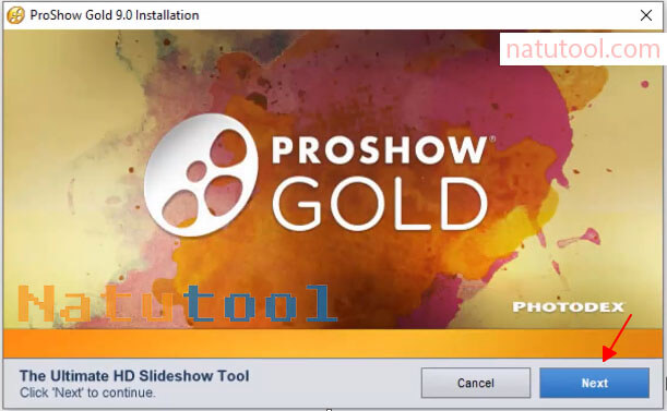 Bắt đầu cài đặt ProShow Gold