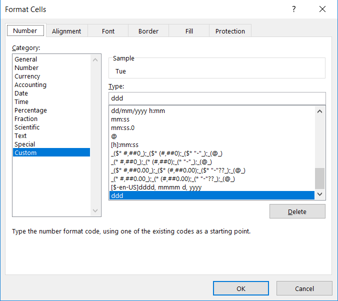 Định dạng ngày