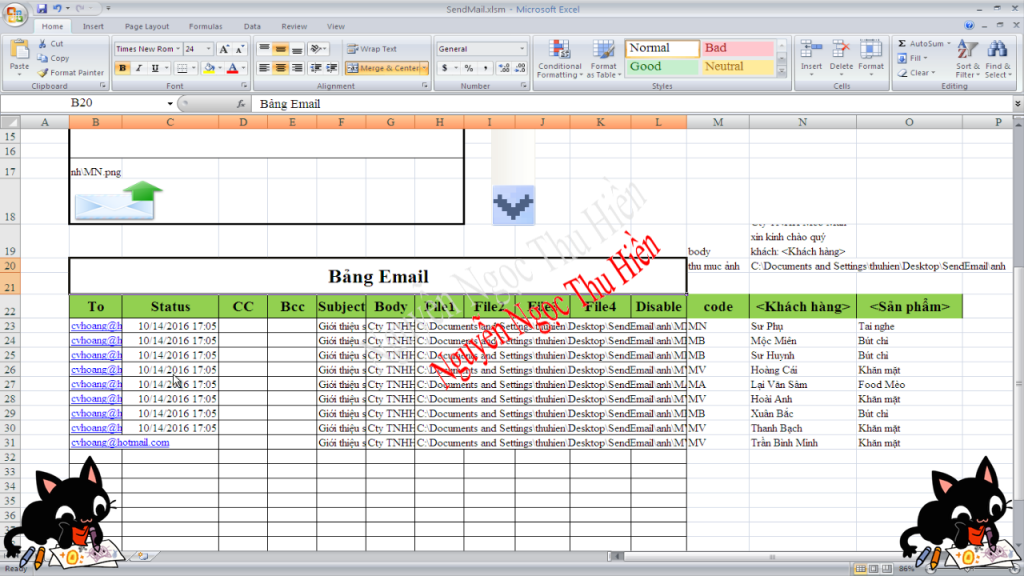Kiểm tra trạng thái gửi email