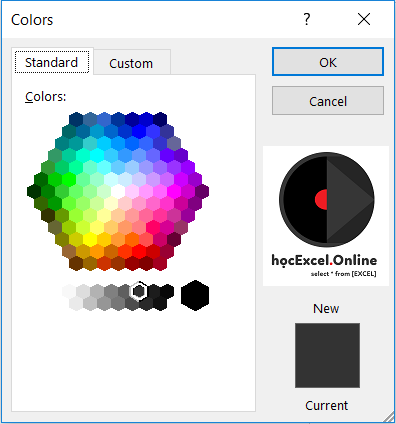 Mở rộng bảng màu chữ trong Word