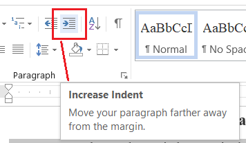 Tăng khoảng cách lề trái cho danh sách đầu dòng