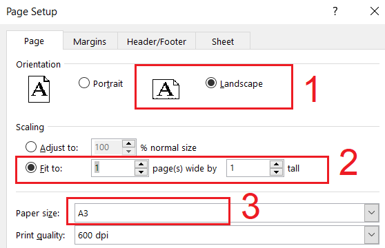 Hướng dẫn in bảng tính Excel trên khổ giấy A3 Thiết lập căn lề và trình bày trong Excel