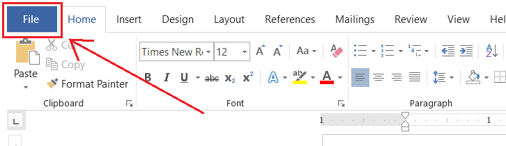 Mở chức năng in trong Word