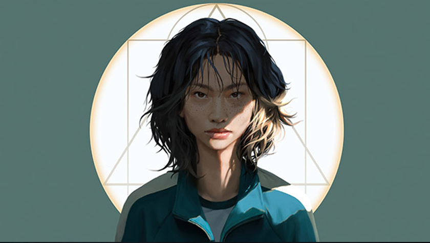 Hình nền Squid Game chibi dễ thương