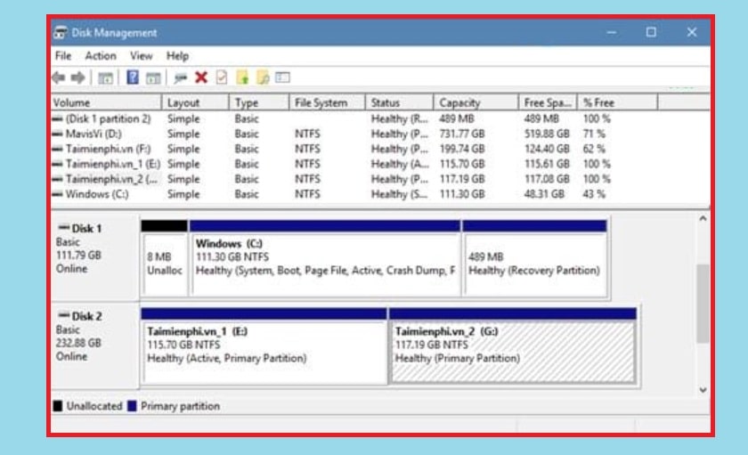 Cách gộp ổ cứng trên Windows 10