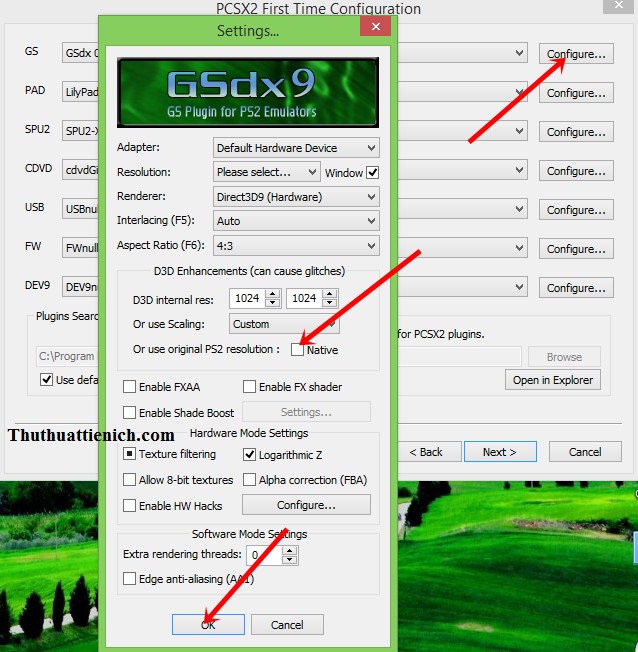 Cấu hình đồ họa PCSX2