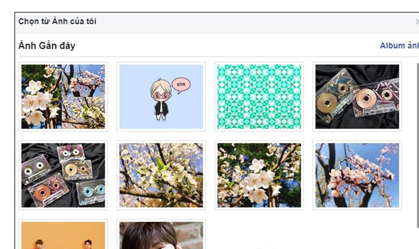Lưu thay đổi sau khi chỉnh sửa vị trí ảnh bìa