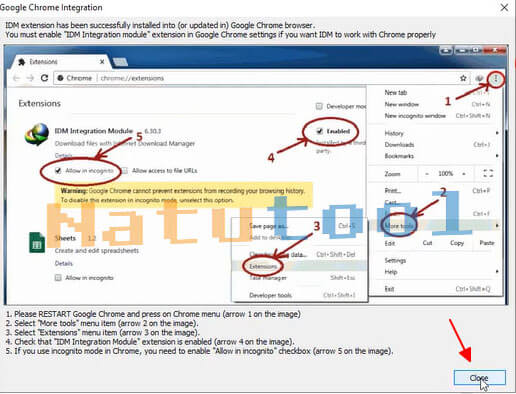 alt text: Hoàn tất cài đặt IDM Silent