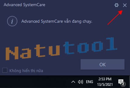 Thoát Advanced SystemCare Pro 14 từ Task Manager