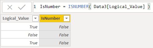 Kiểm tra cột giá trị logic
